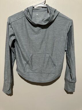 Heather Gray Lightweight Hooded Pullover